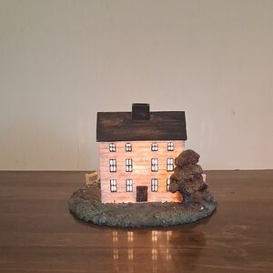 Night Light Figurine Christmas Village Illuminated House